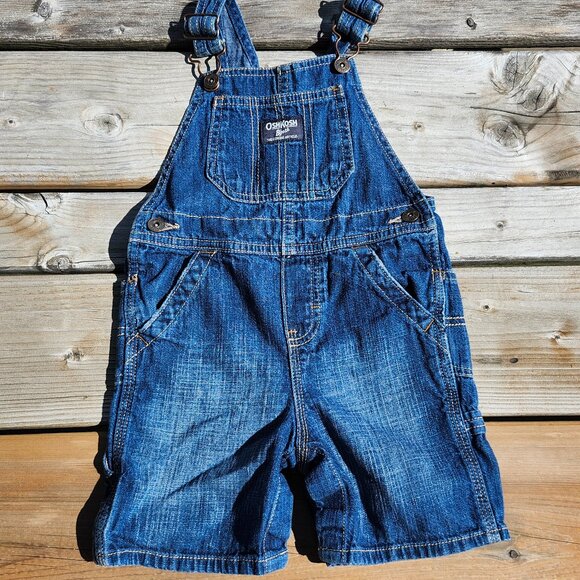 BABY OSH KOSH B'GOSH Short Overalls Shortalls Kids Romper 24 Months - Picture 1 of 7